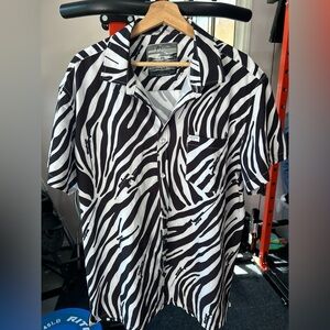Retro Rifle Zebra 2XL Hawaiian Shirt